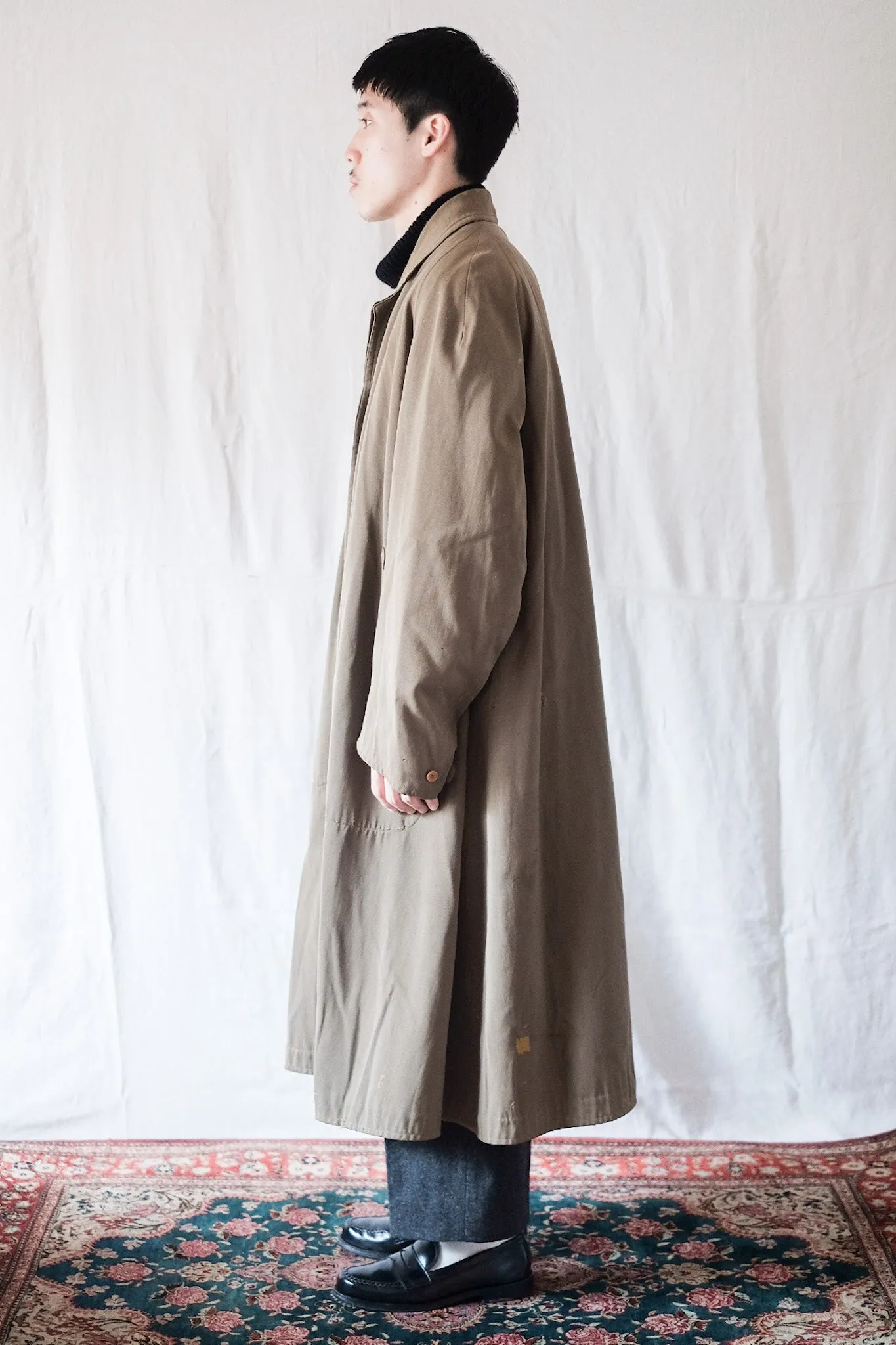 【~10's】French Antique Wool Gabardine Hunting Coat