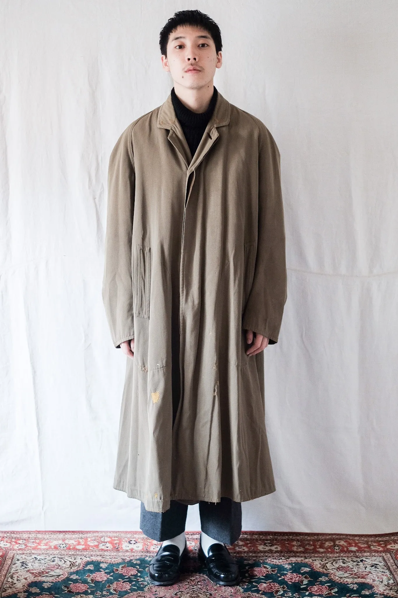 【~10's】French Antique Wool Gabardine Hunting Coat