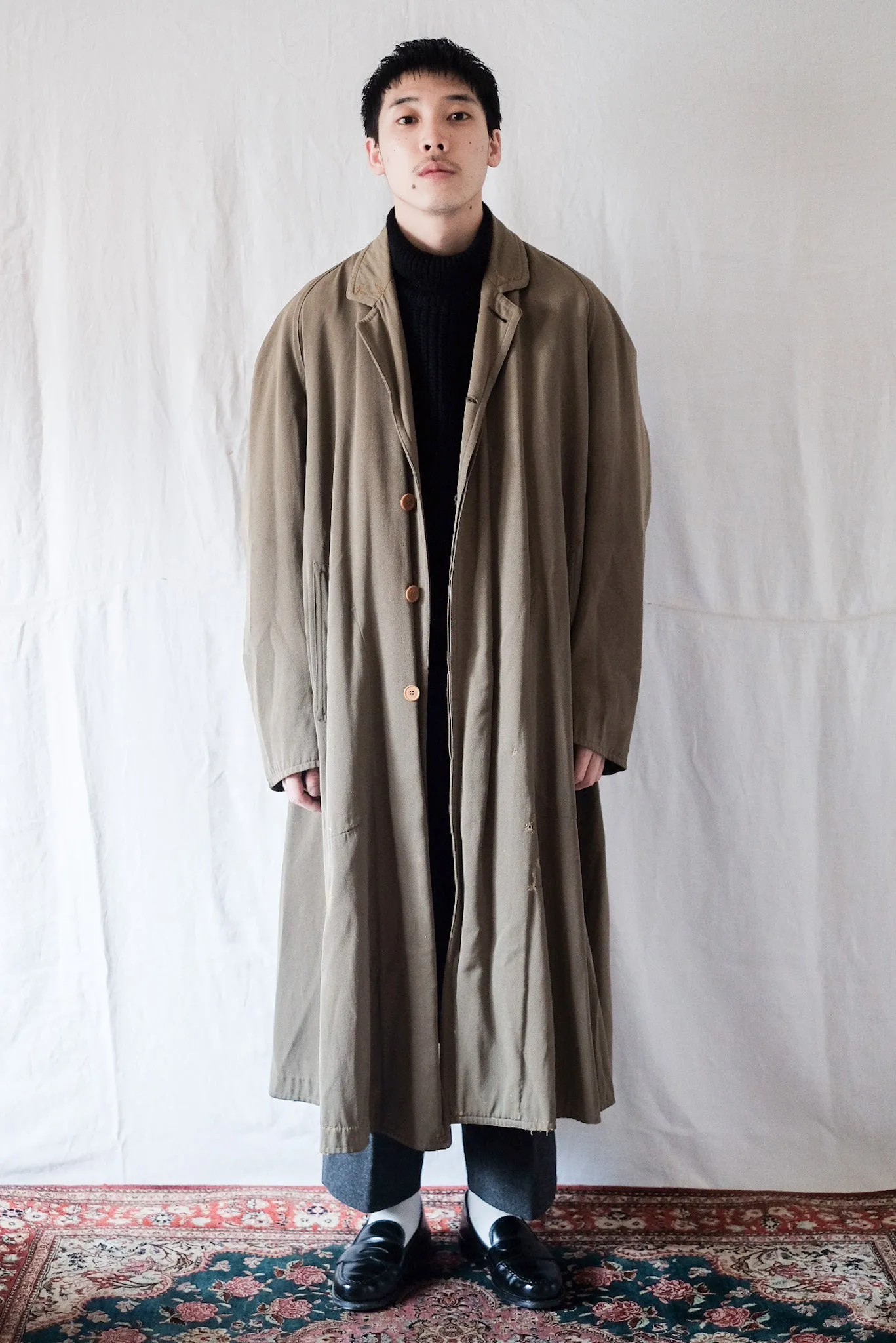 【~10's】French Antique Wool Gabardine Hunting Coat