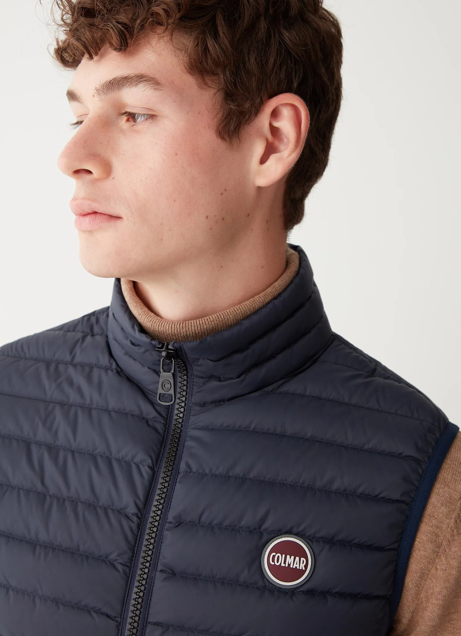 1278P Gilet Mens Down Vest - Navy Blue/Vulcan