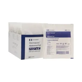 Abdominal Pad Dermacea™ 7-1/2 X 8 Inch Rectangle Sterile 1 per Pack - Cardinal  Mfr# 7197D