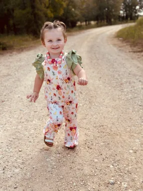 Adalyn Floral Overall Pant Set