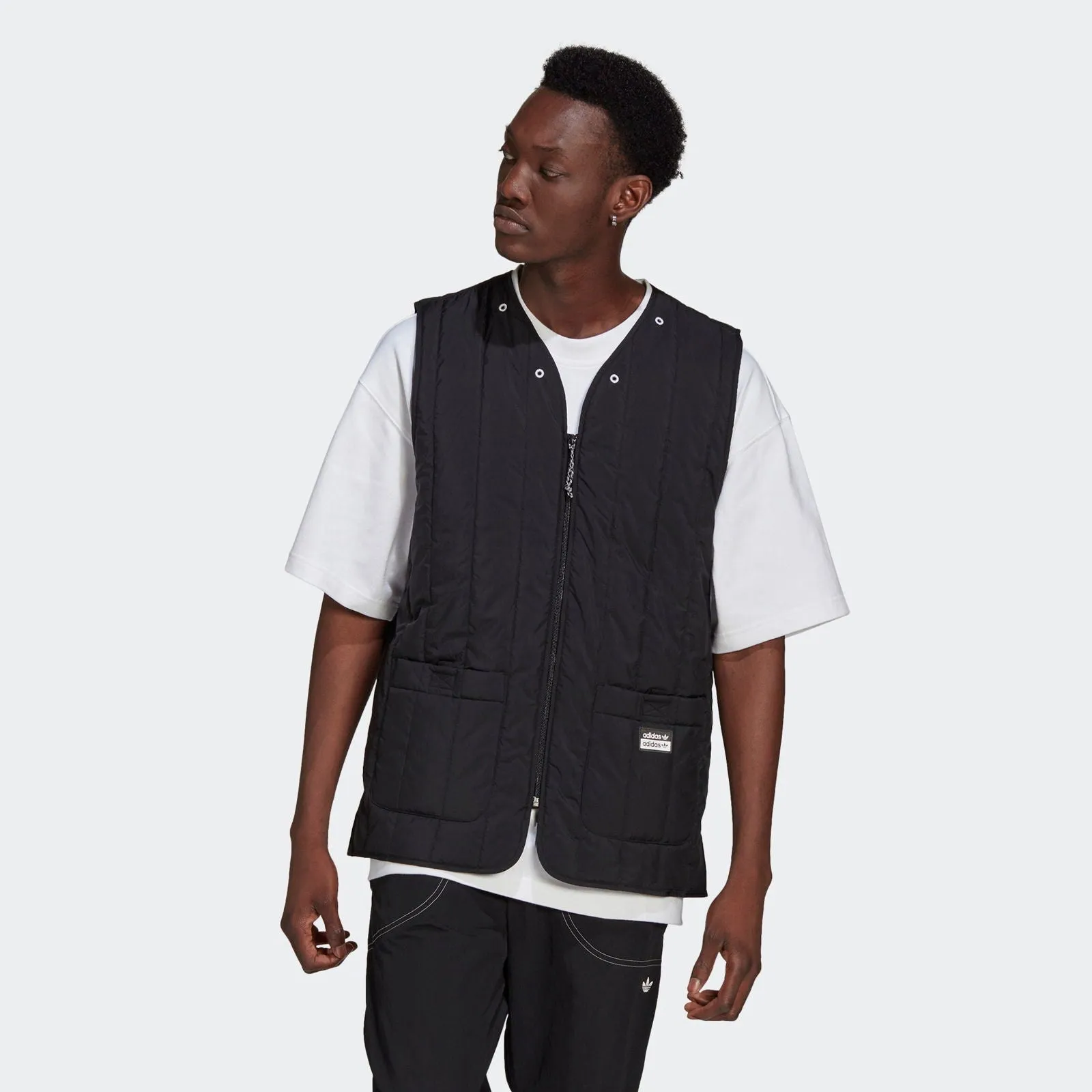 adidas Originals R.Y.V. Light Padded Utility Vest Gilet - Black