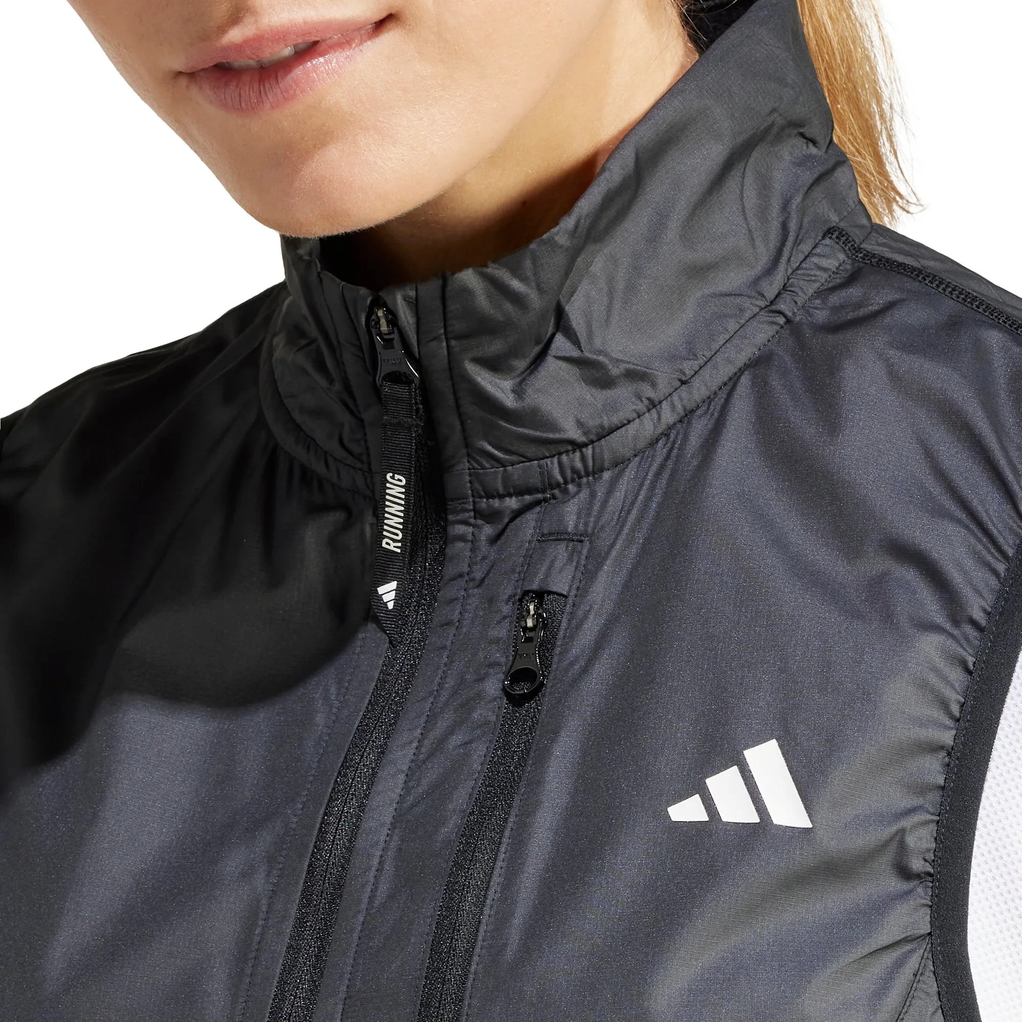 adidas Own The Run Womens Running Gilet - Black