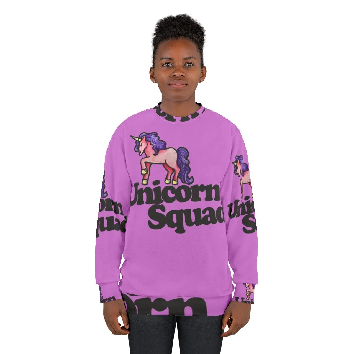 Adorable Unicorn Squad Sweatshirt in Soft Pink