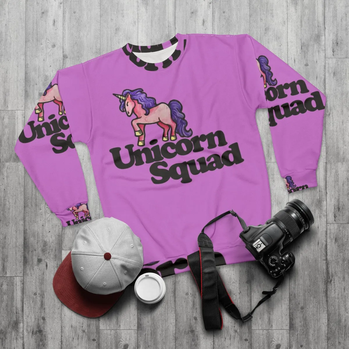 Adorable Unicorn Squad Sweatshirt in Soft Pink