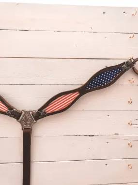 American pride inlay western breast collar