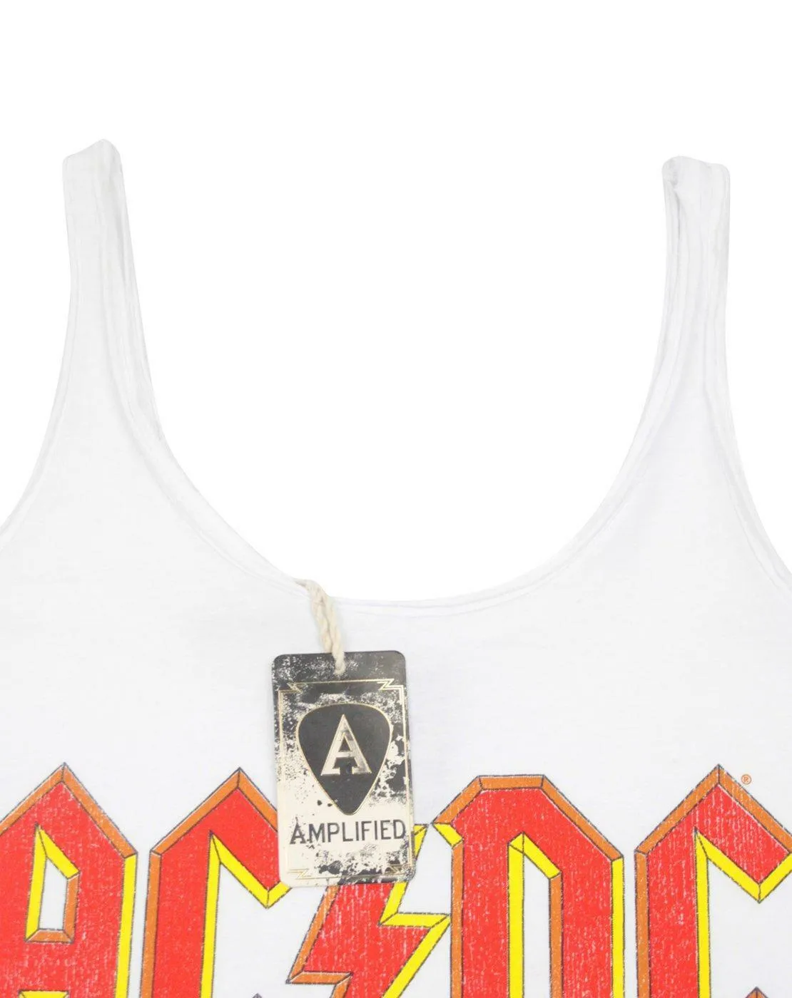 Amplified Clothing AC/DC Womens White Vest