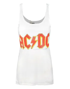 Amplified Clothing AC/DC Womens White Vest