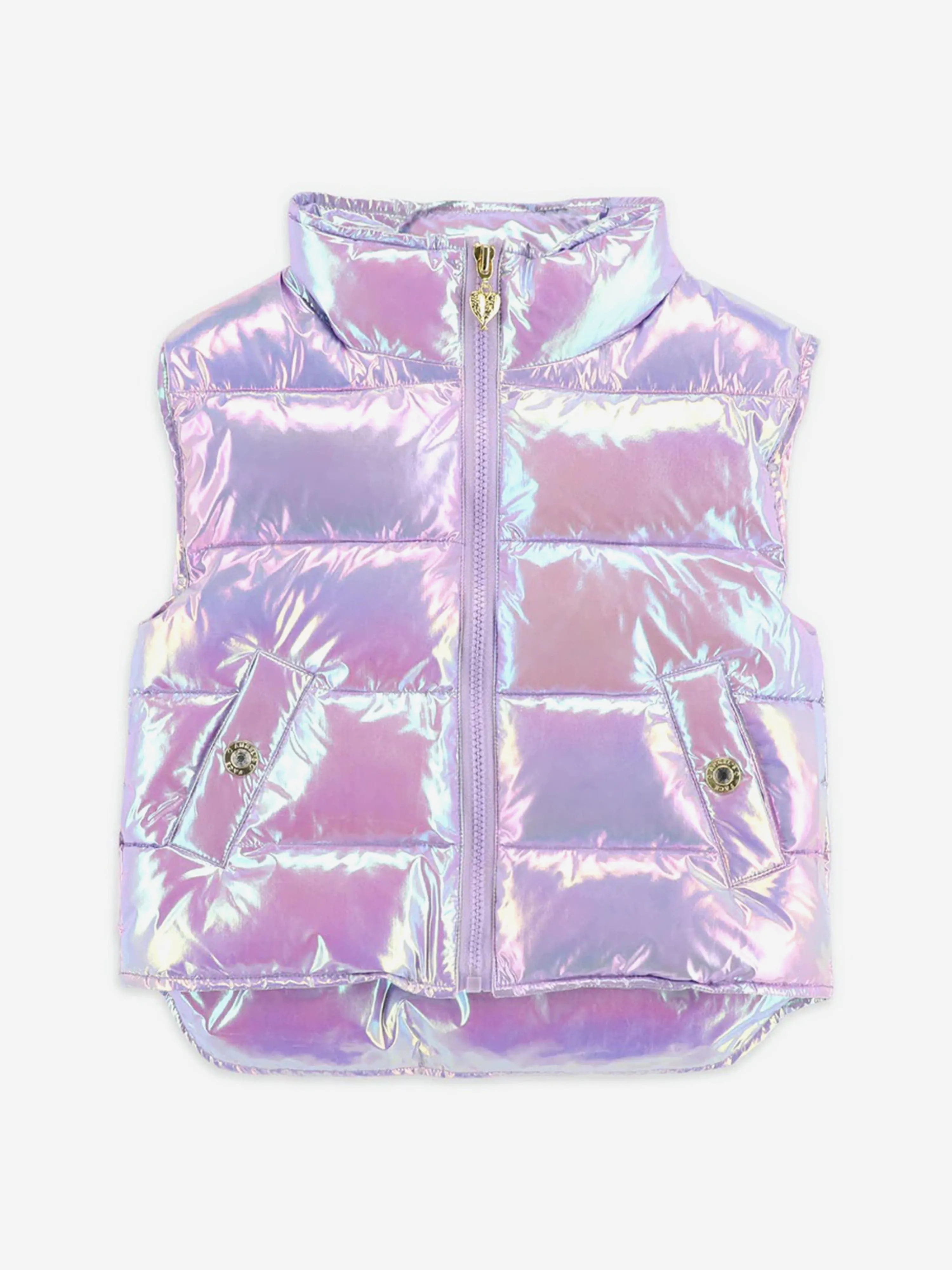 Angels Face Girls Tilda Iridescent Gilet in Pink