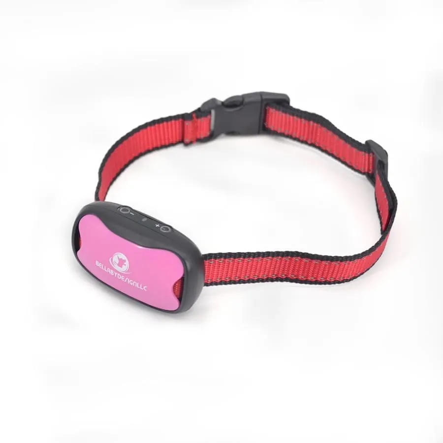 Anti barking collar NO SHOCK collar Pink   EXTRA BATTERY