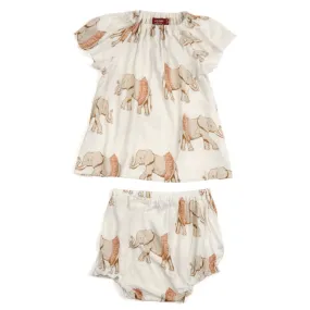 Bamboo Elephant Tutu Dress & Bloomer Set