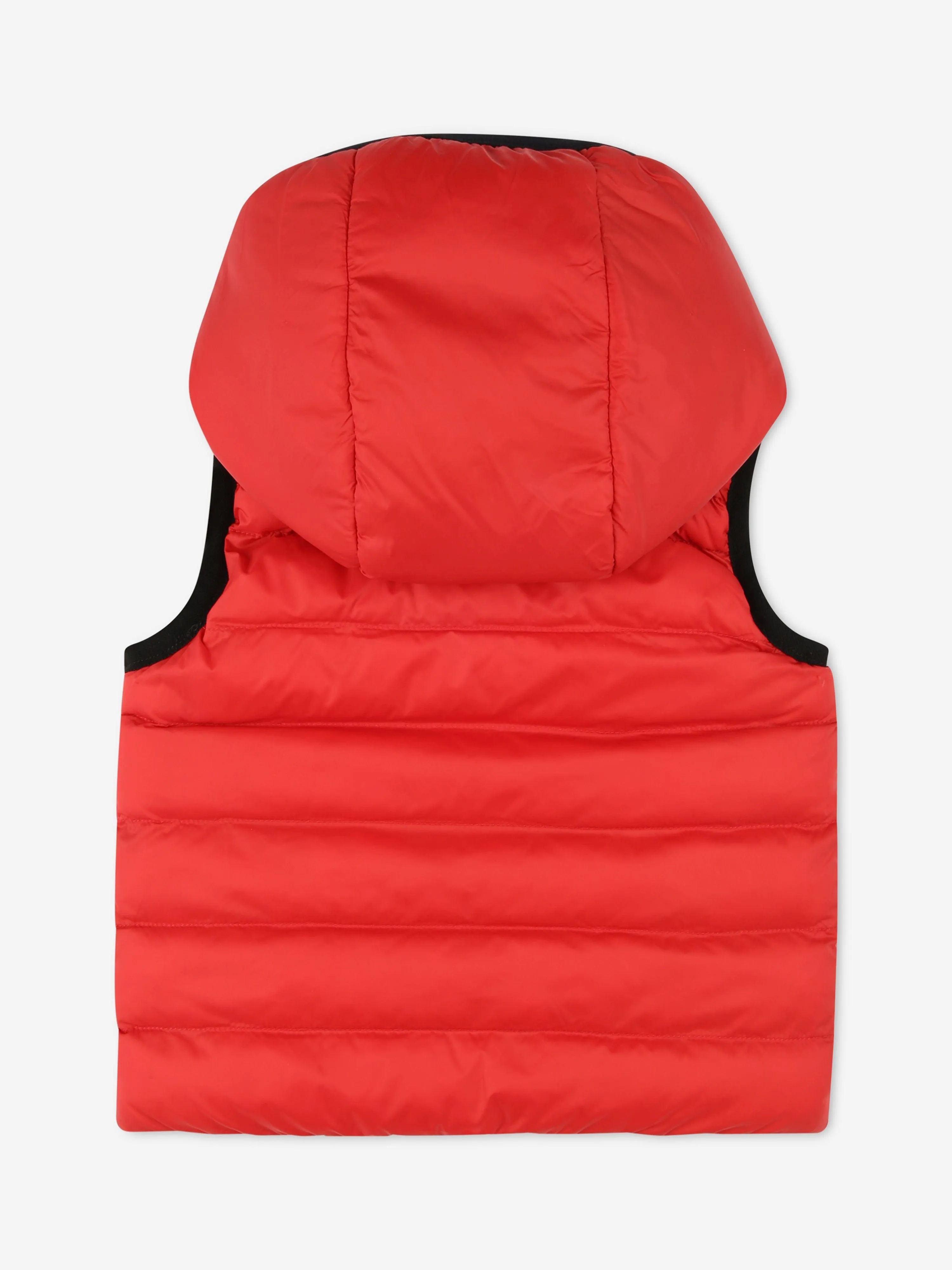 BOSS Baby Boys Reversible Puffer Gilet in Red