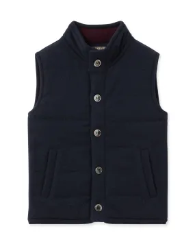 Boys Mall Cashmere Gilet Navy Blue