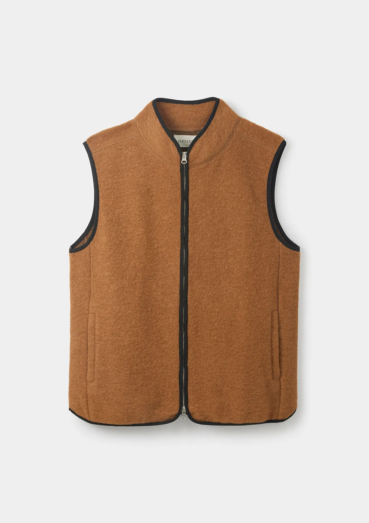 Caramel Boiled Wool Gilet