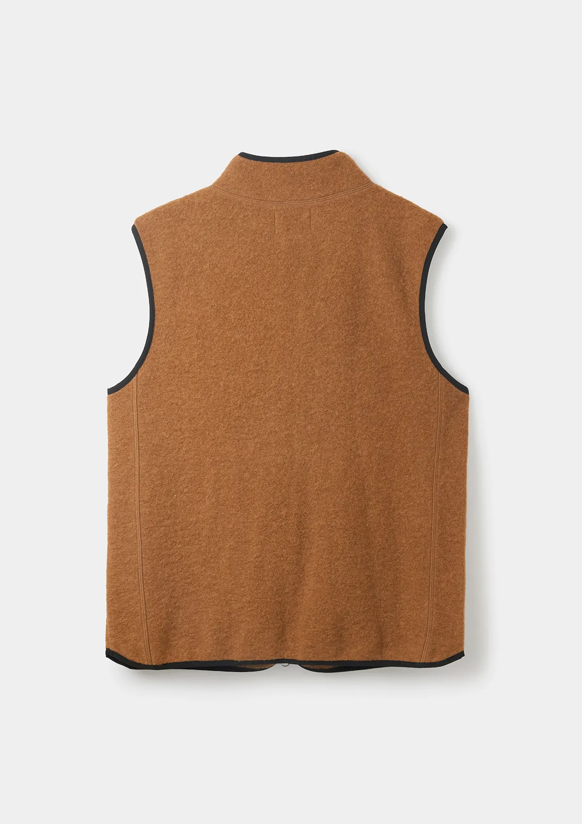 Caramel Boiled Wool Gilet