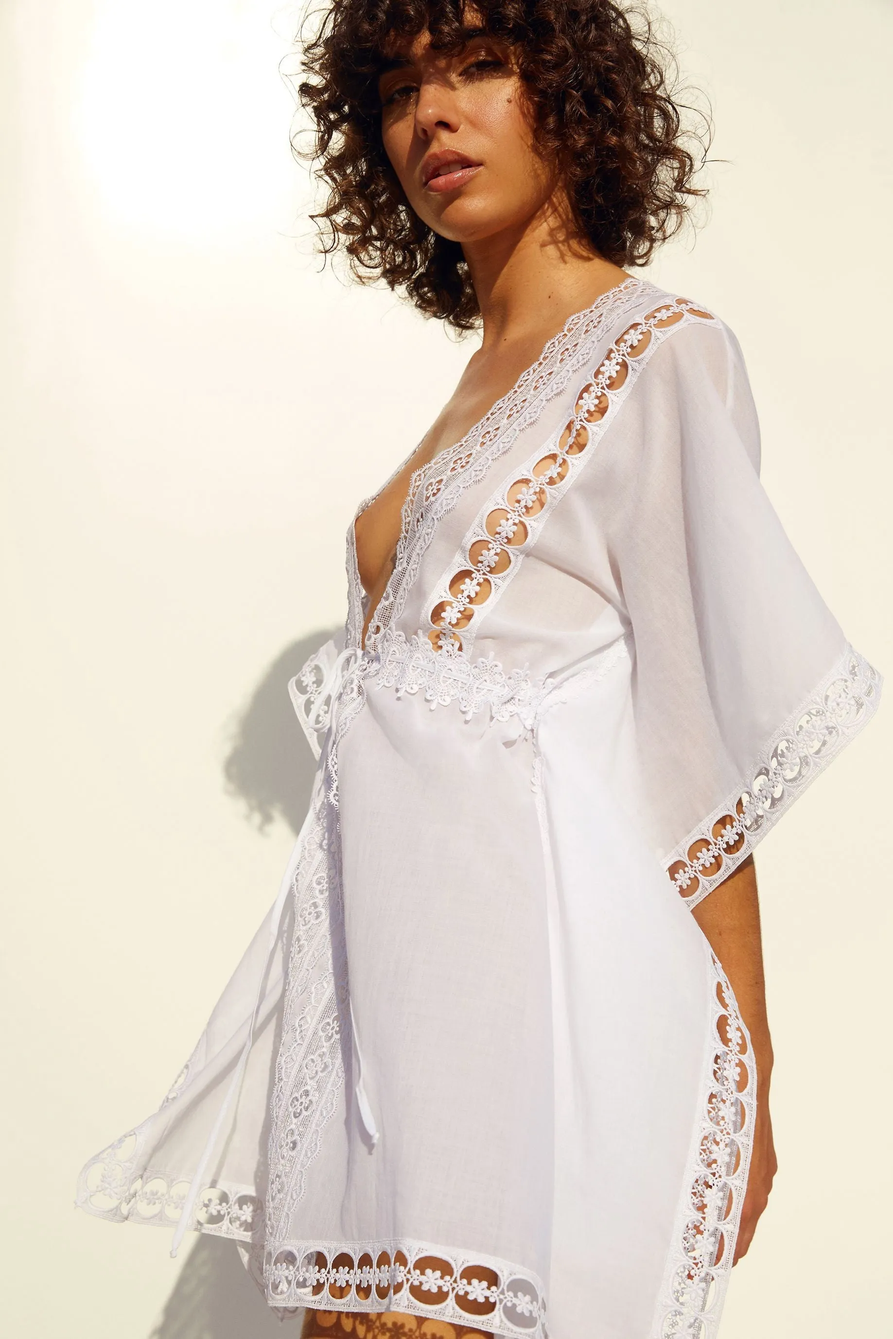 Charo Ruiz Ibiza Kayla Kaftan in White