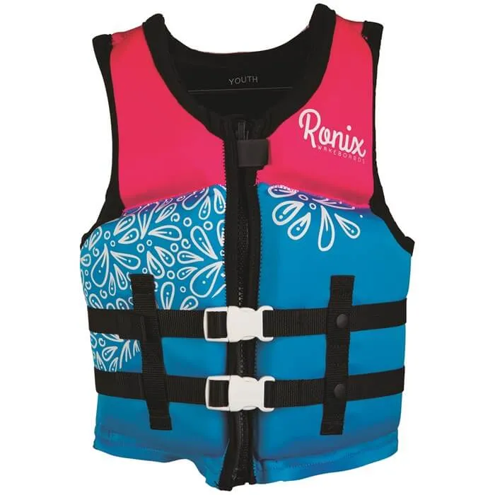 Children's wakeboarding vest Ronix August CGA - Girls' 2023, blue/pink