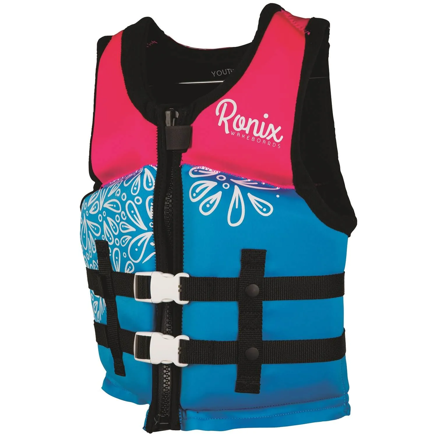 Children's wakeboarding vest Ronix August CGA - Girls' 2023, blue/pink