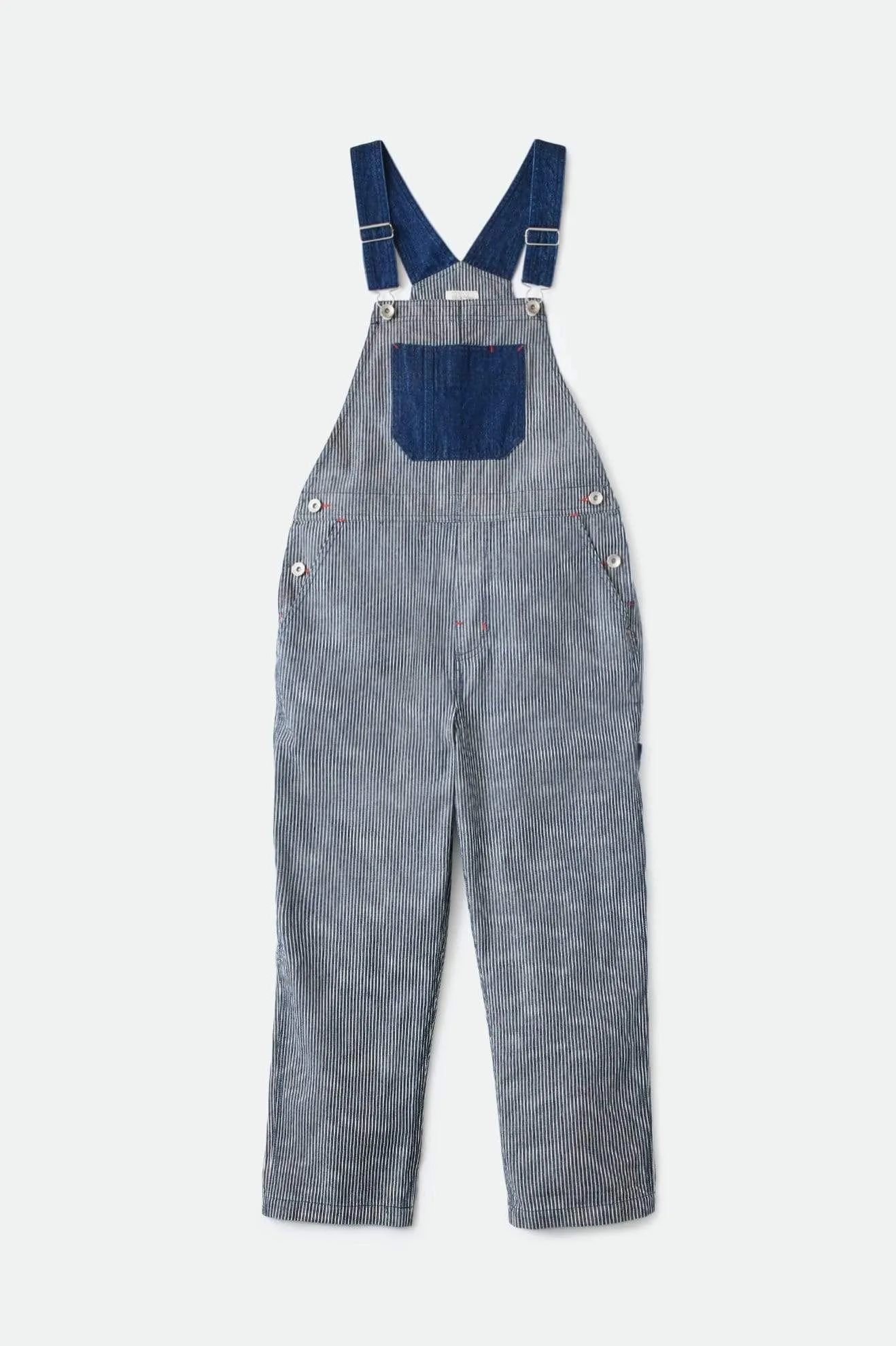 Christina Crop Overall Railroad Stripe