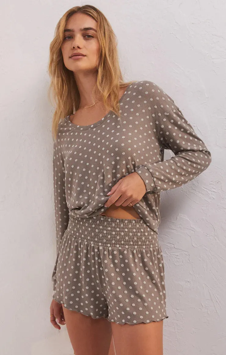 Cocoa Dot LS Top