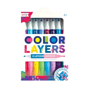 Color Layers Double Ended Layering Markers - Set of 8