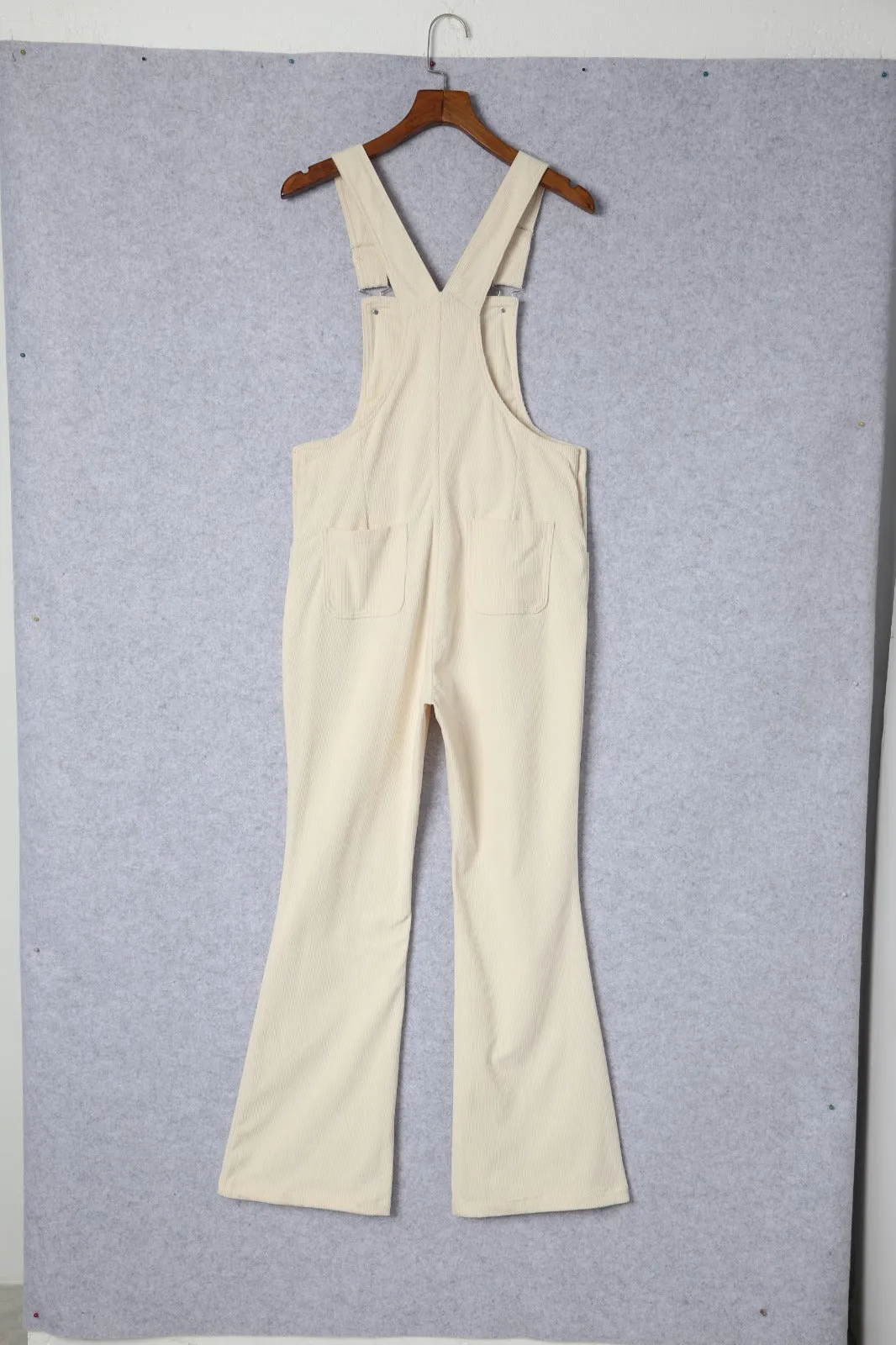 Corduroy Bib Suspender Wide Leg Overall