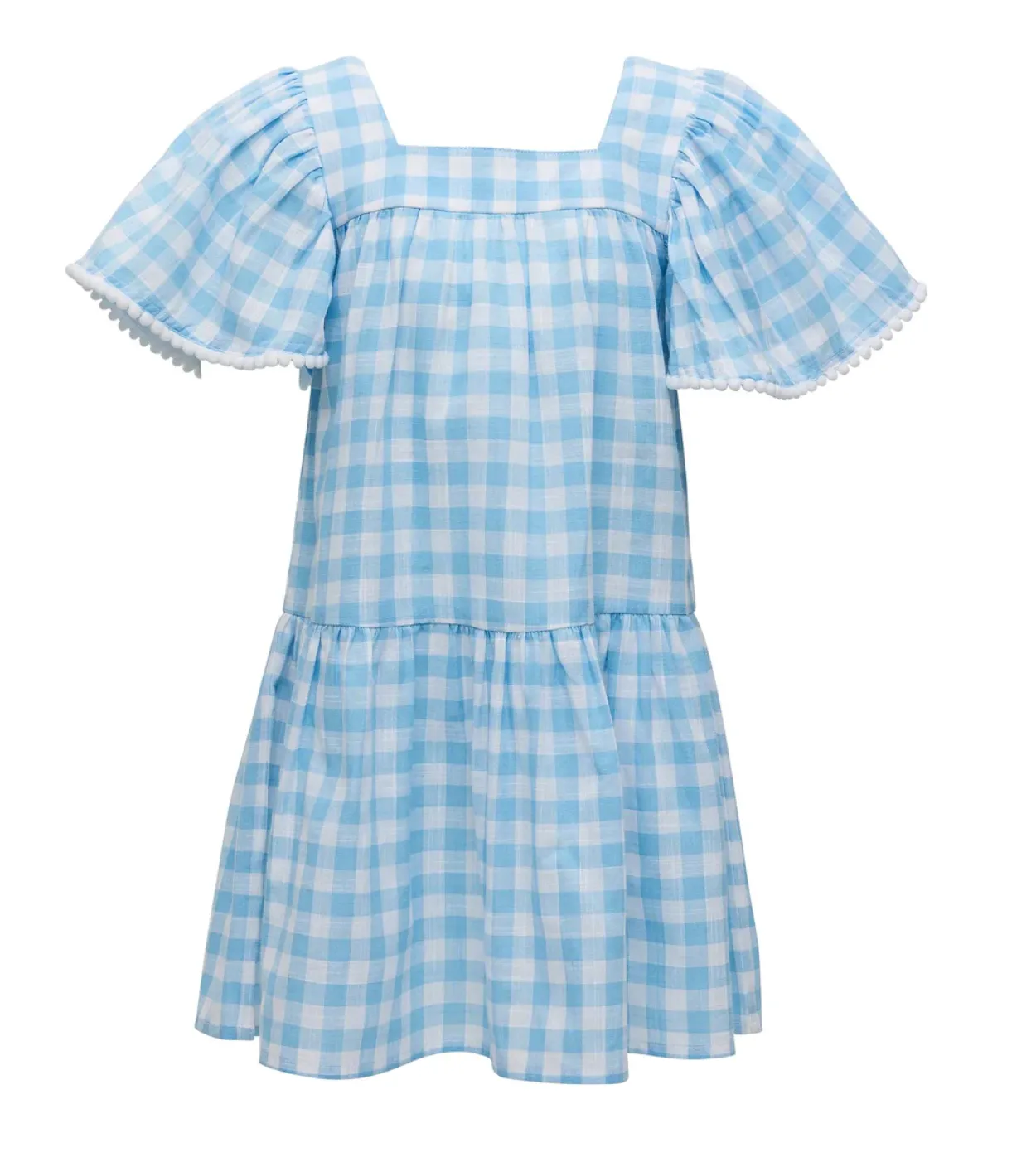 Cornflower Gingham Beach Dress