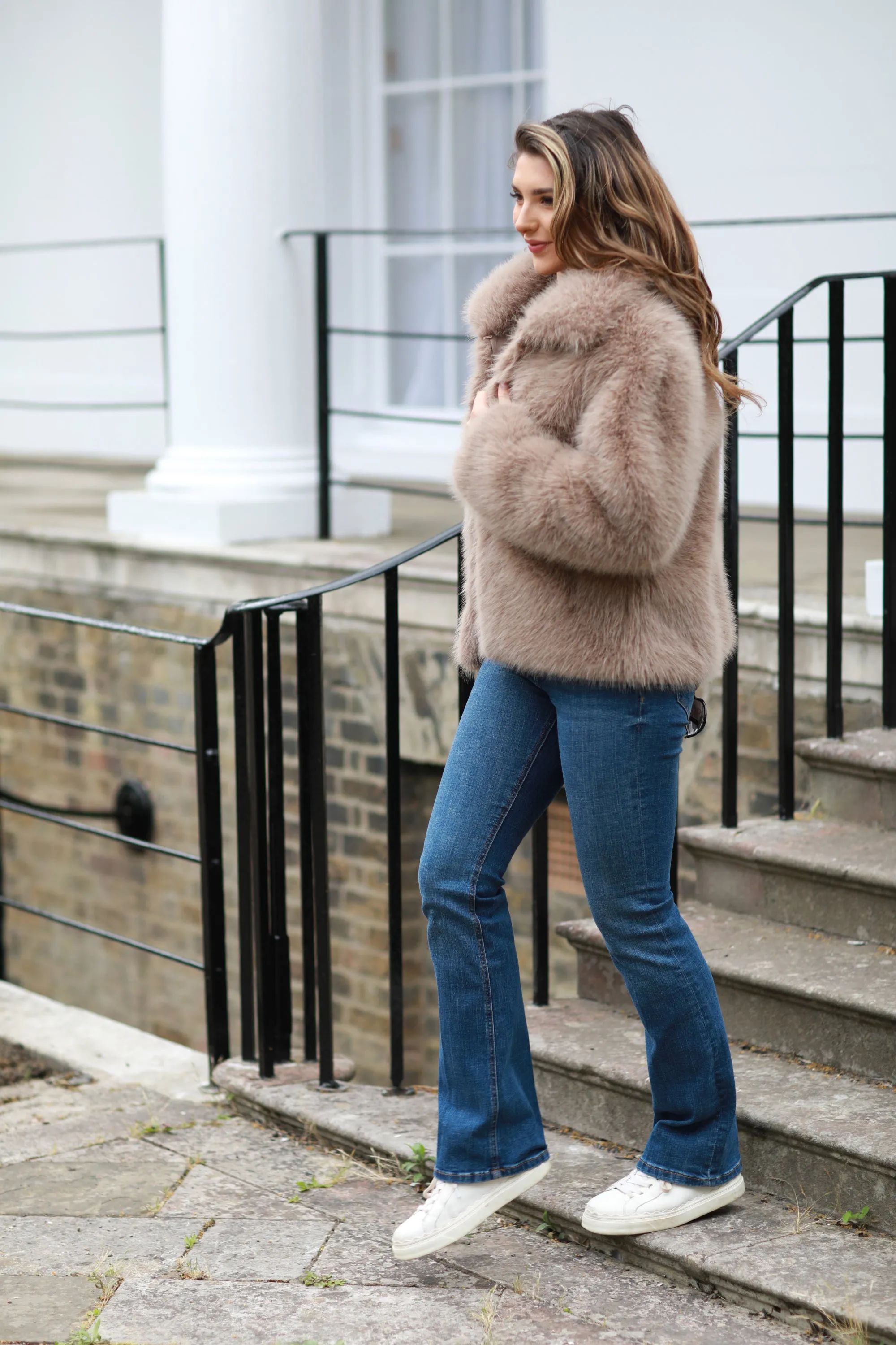 Double Second Faux Soft Fur Jacket