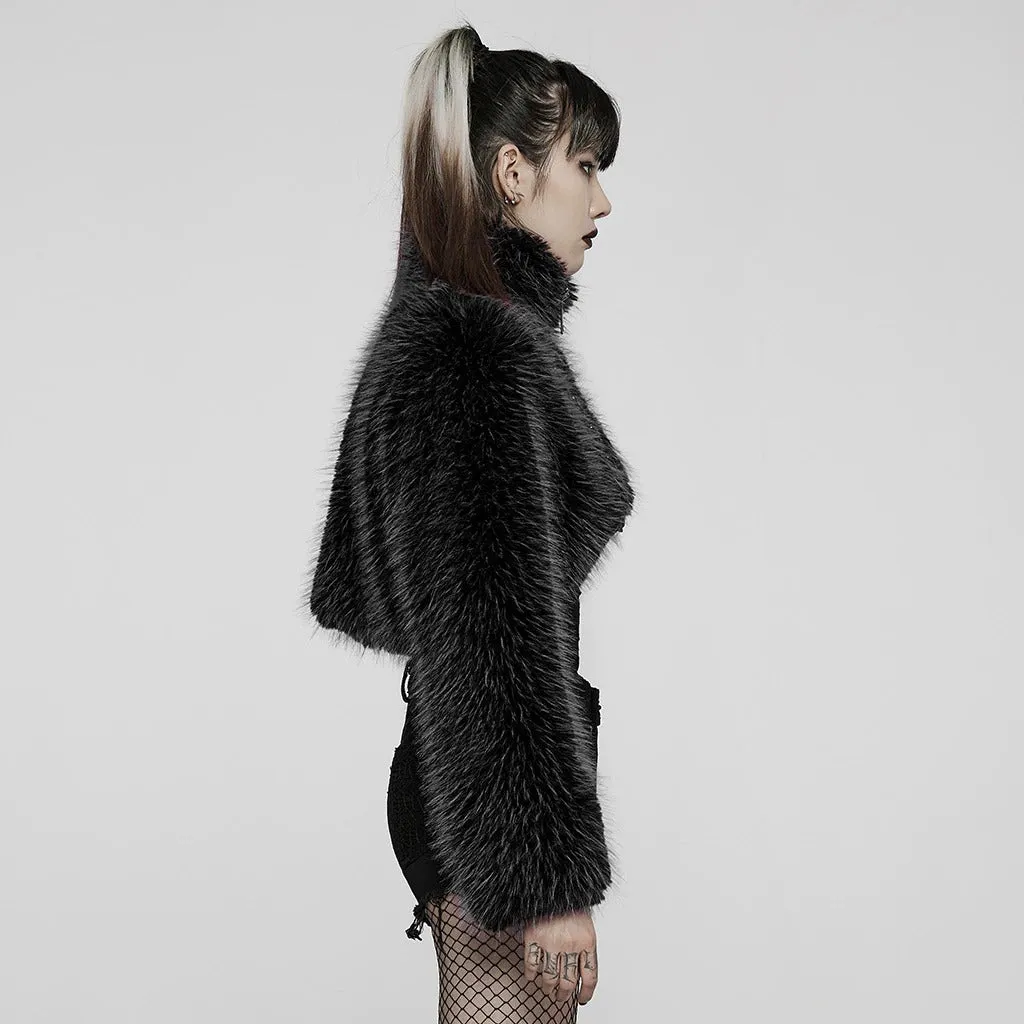 Eclipse Cropped Fur Jacket