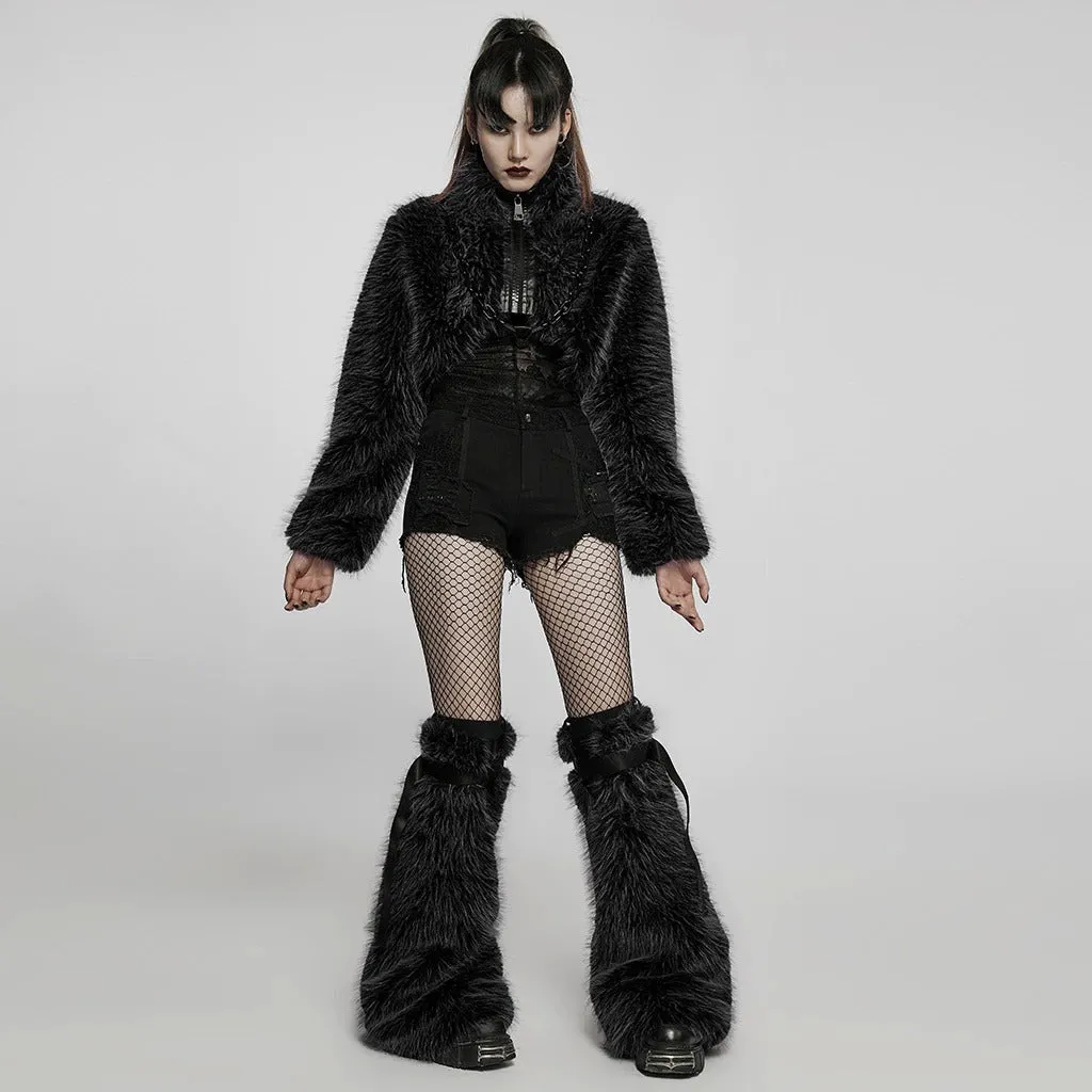 Eclipse Cropped Fur Jacket