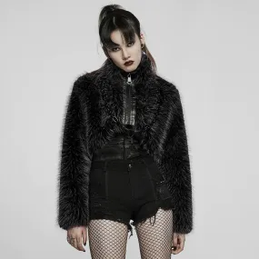 Eclipse Cropped Fur Jacket