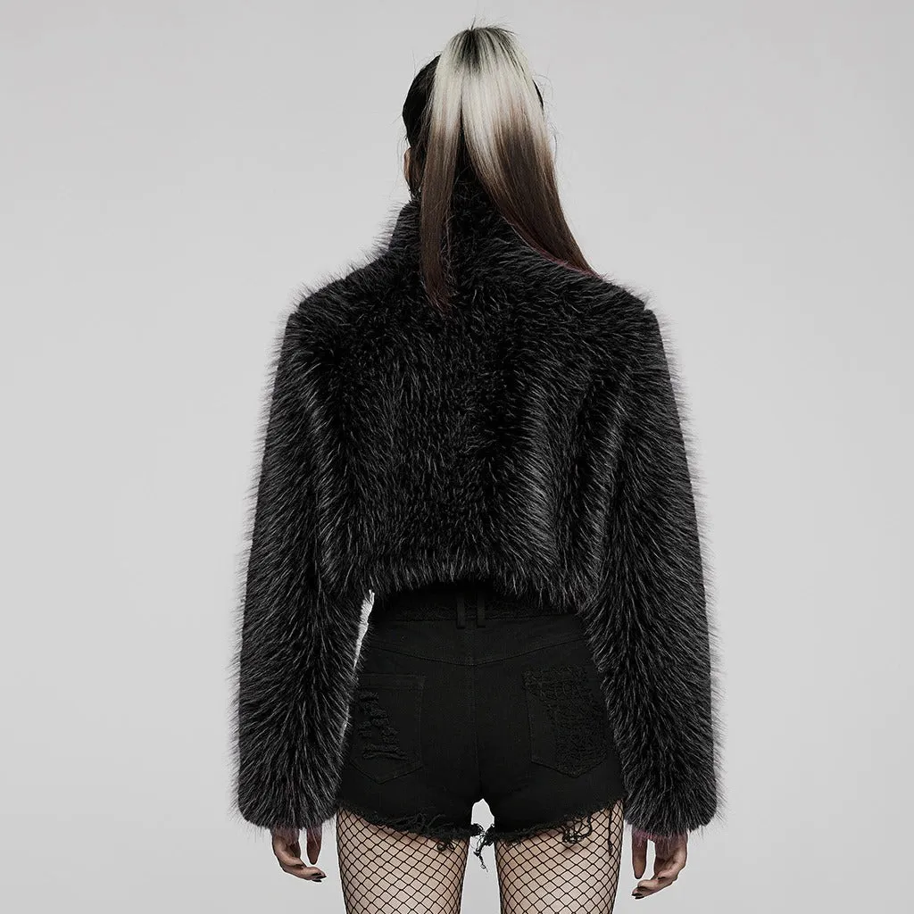 Eclipse Cropped Fur Jacket