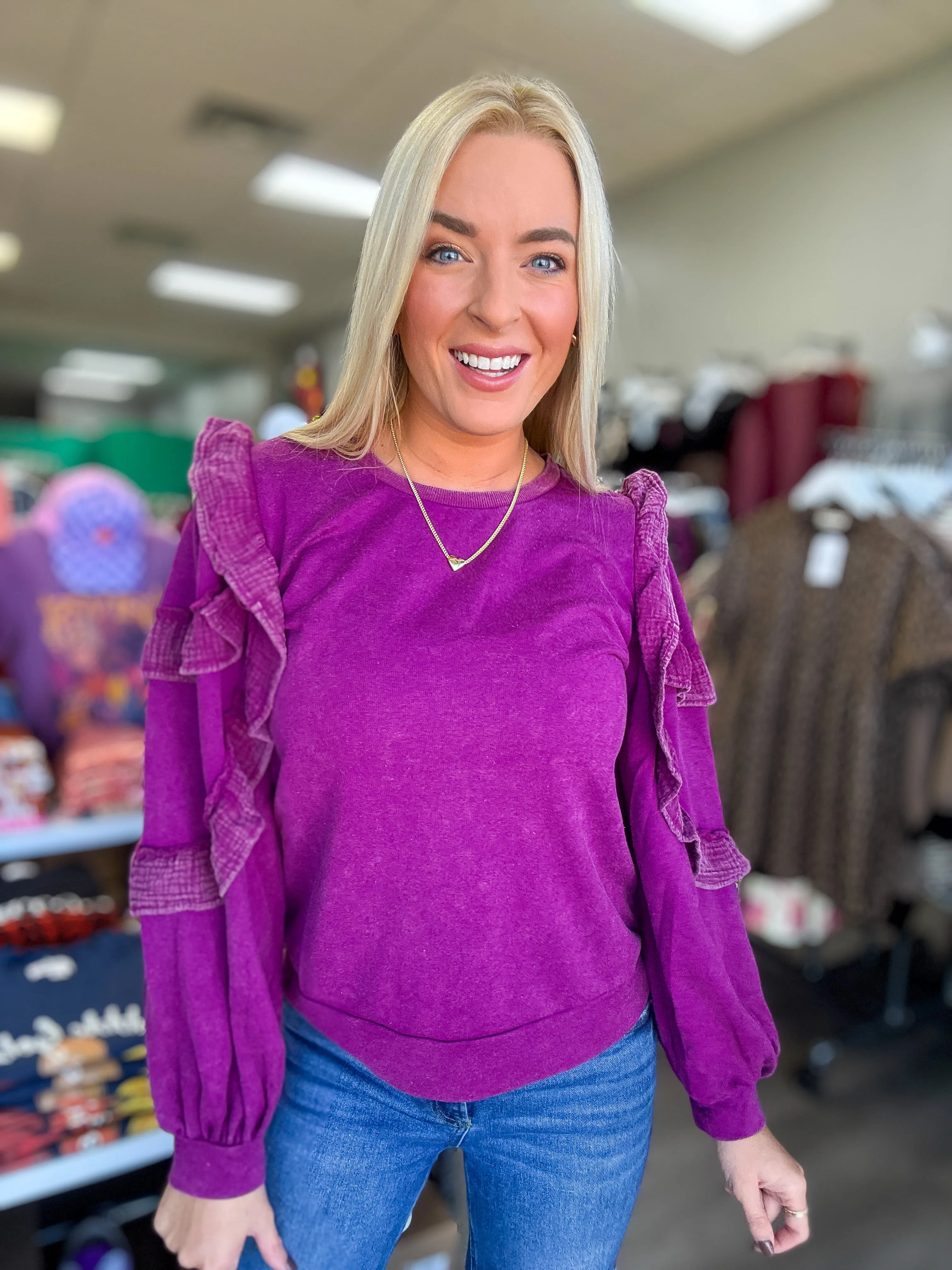 Eggplant Purple Sweatshirt