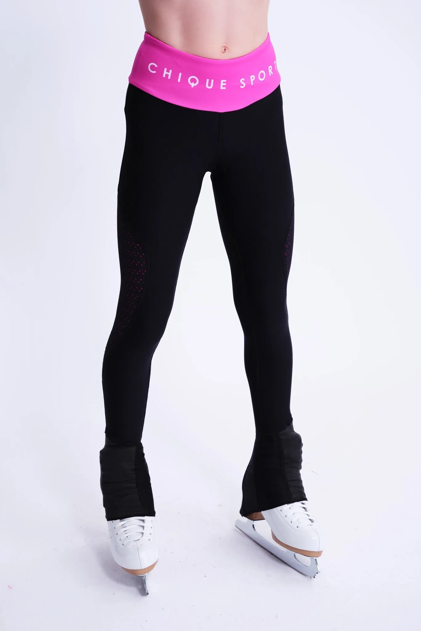 Empower On-Ice Leggings in Fuchsia