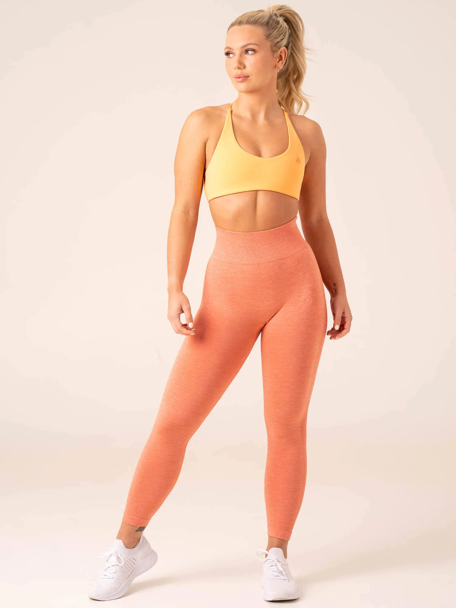 Evolve Seamless Leggings - Orange Marl