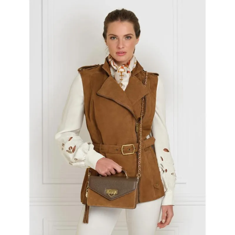 Fairfax & Favor Primrose Ladies Suede Gilet - Tan