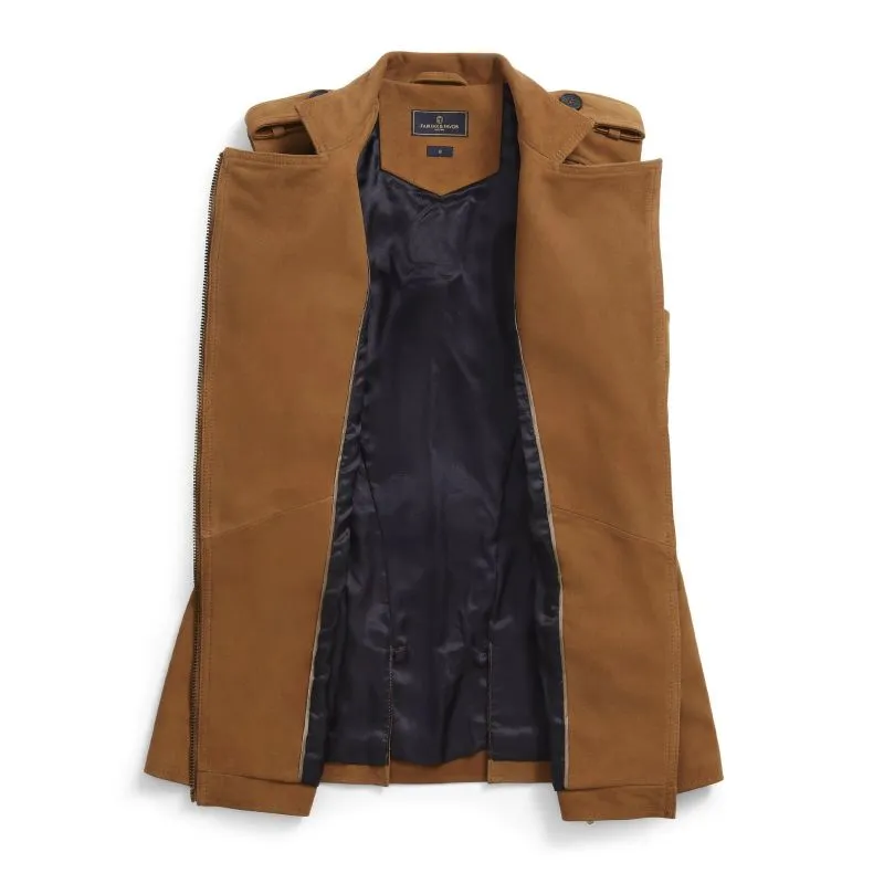 Fairfax & Favor Primrose Ladies Suede Gilet - Tan