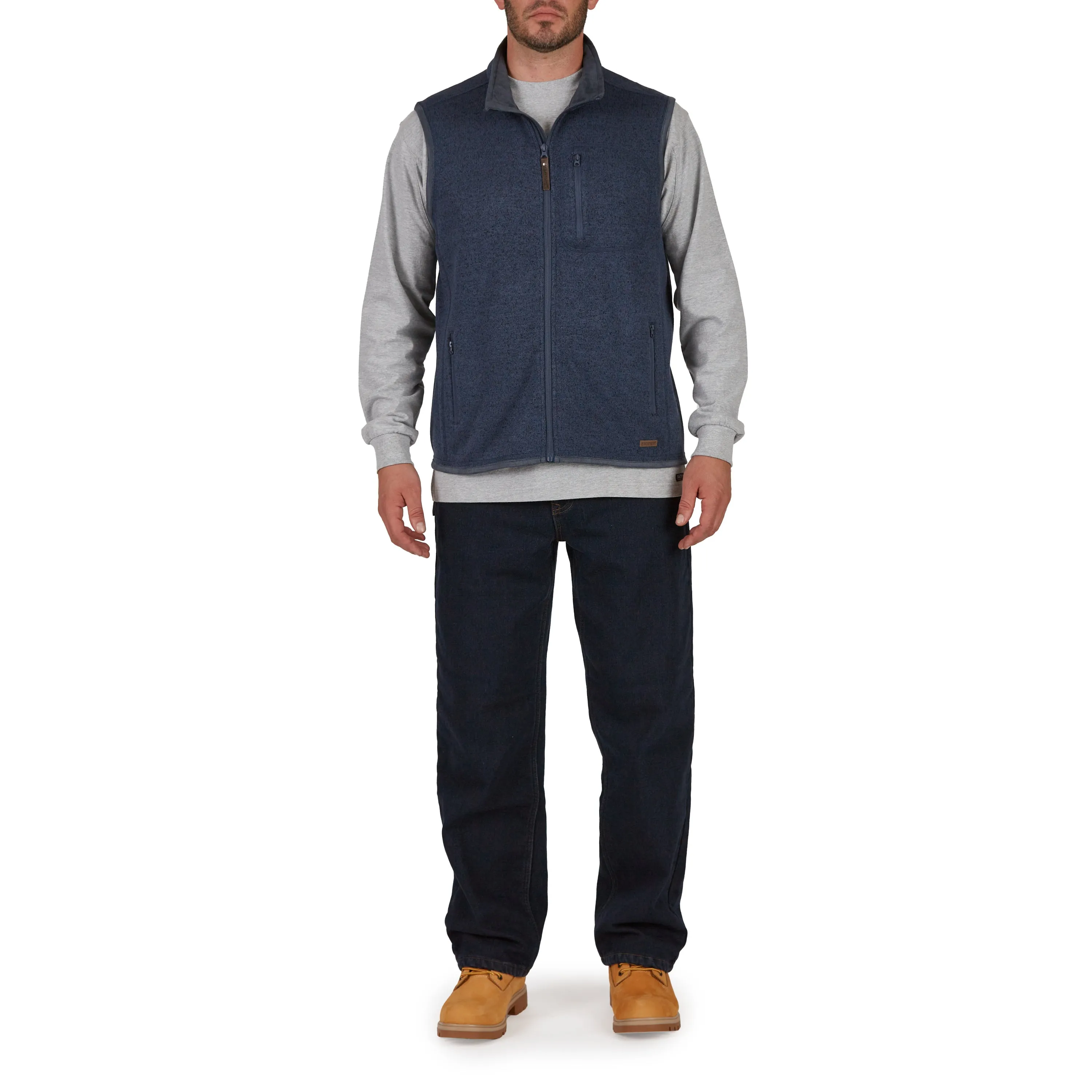 FULL-ZIP FLEECE SWEATER VEST