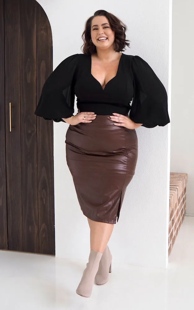 Gateau Skirt - Chocolate Brown