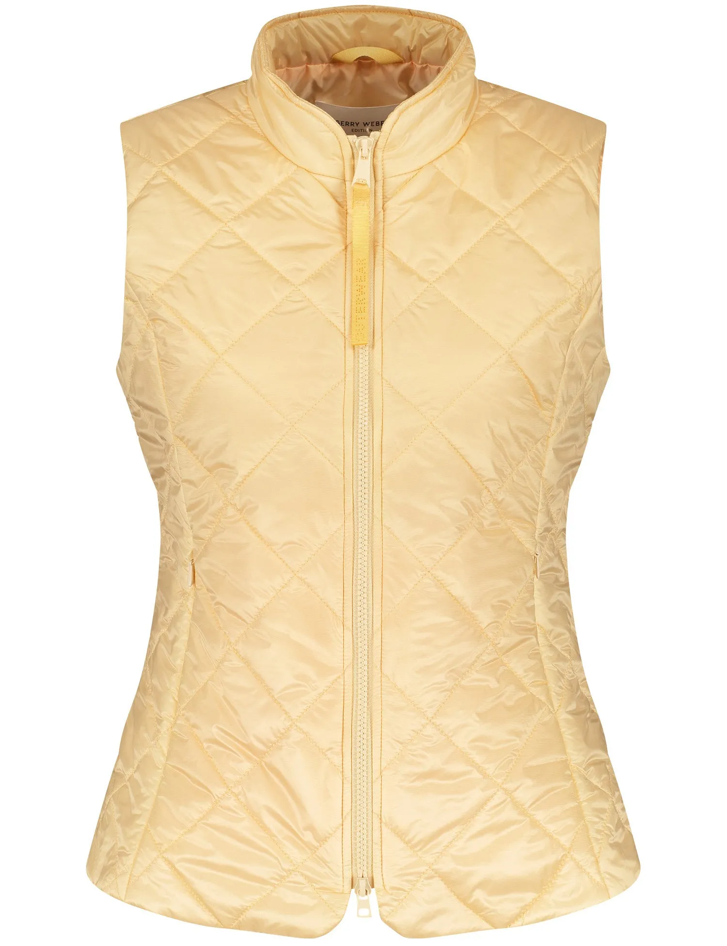 GERRY WEBER <BR>
Gilet with diamond quilting <BR>
Yellow <BR>