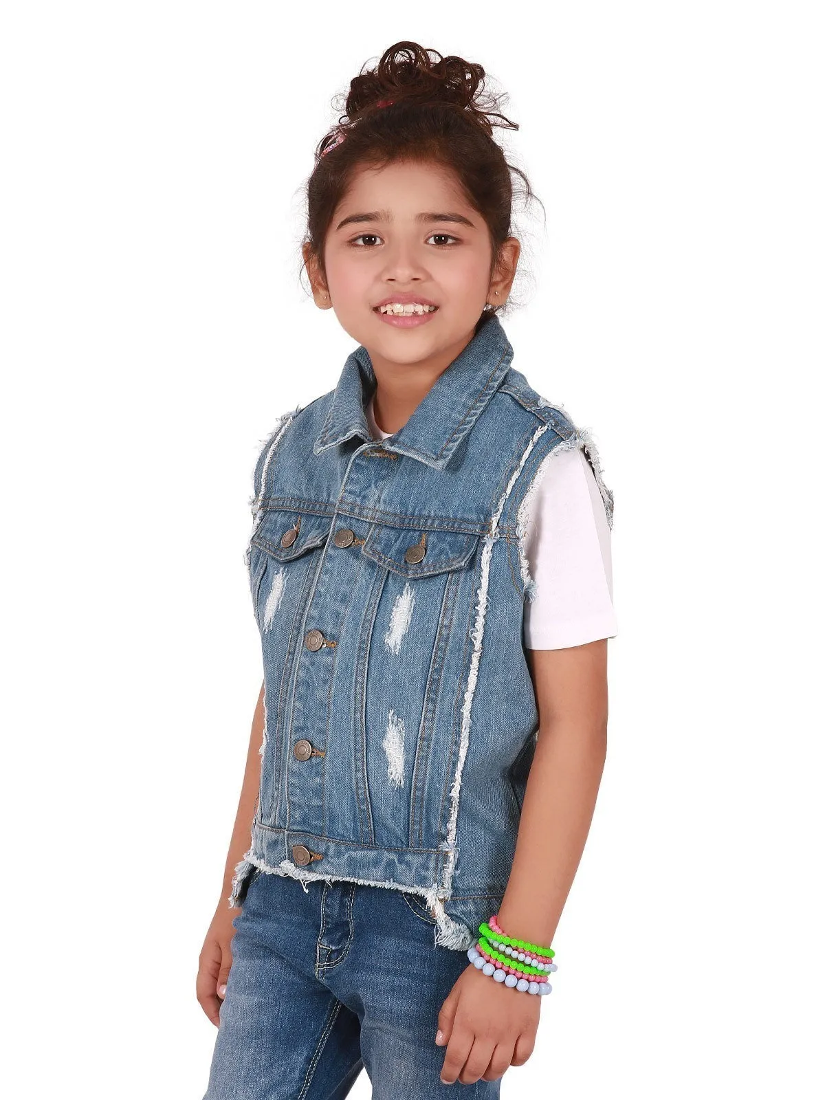 Girl's Light Blue Jacket - EGTJD19-005