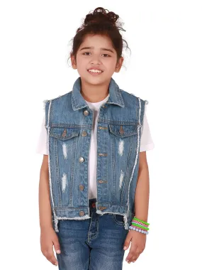 Girl's Light Blue Jacket - EGTJD19-005