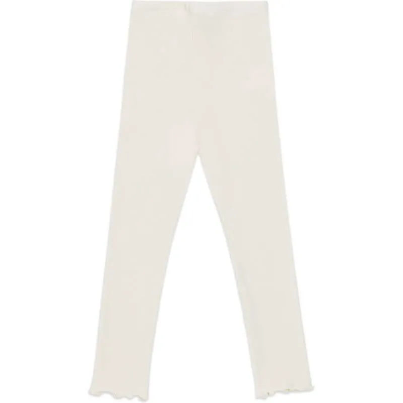 Girls Organic Cotton Joline White Leggings