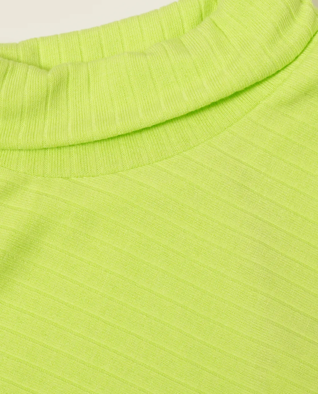 GREEN LAMB Mackenzie Ribbed Roll Neck 045 Soft Lime