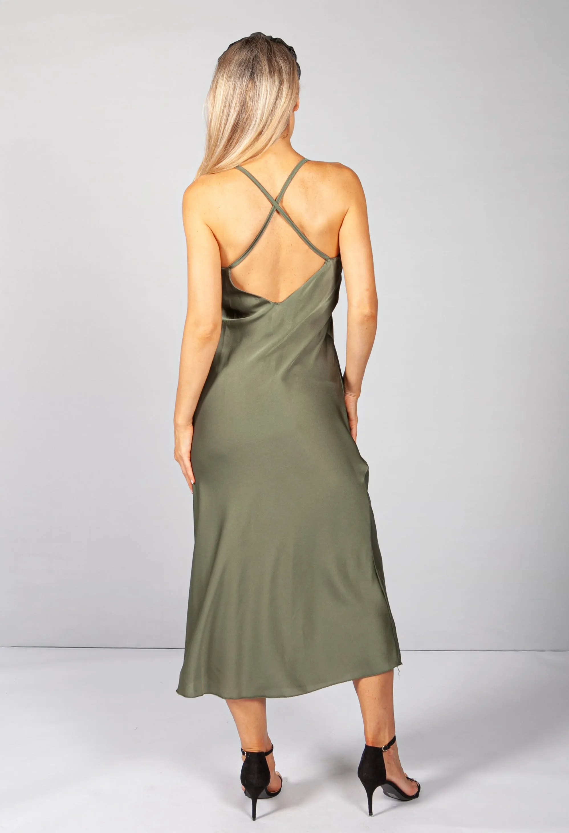 Green Slip Dress