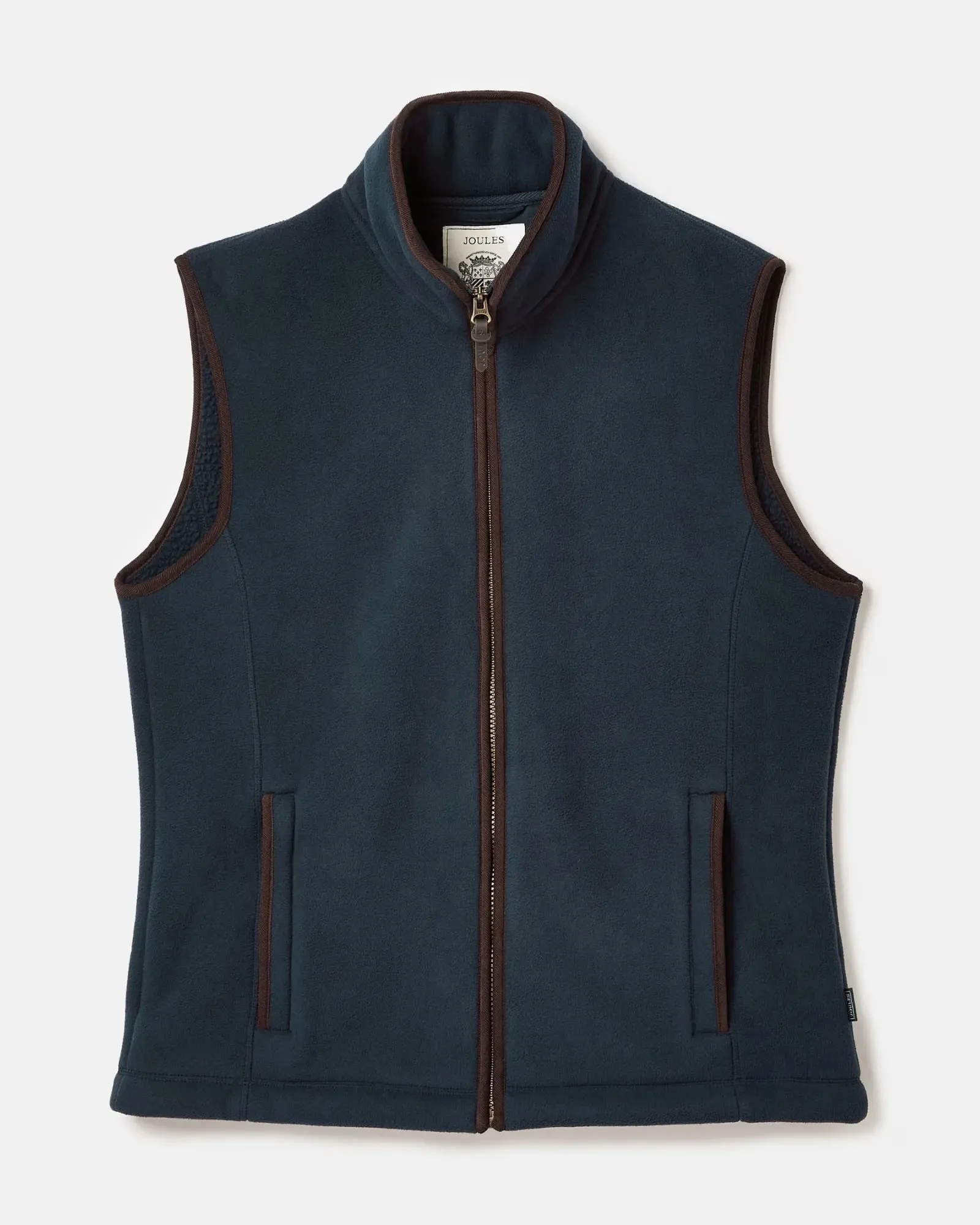 Greenfield Navy Full Zip Fleece Gilet