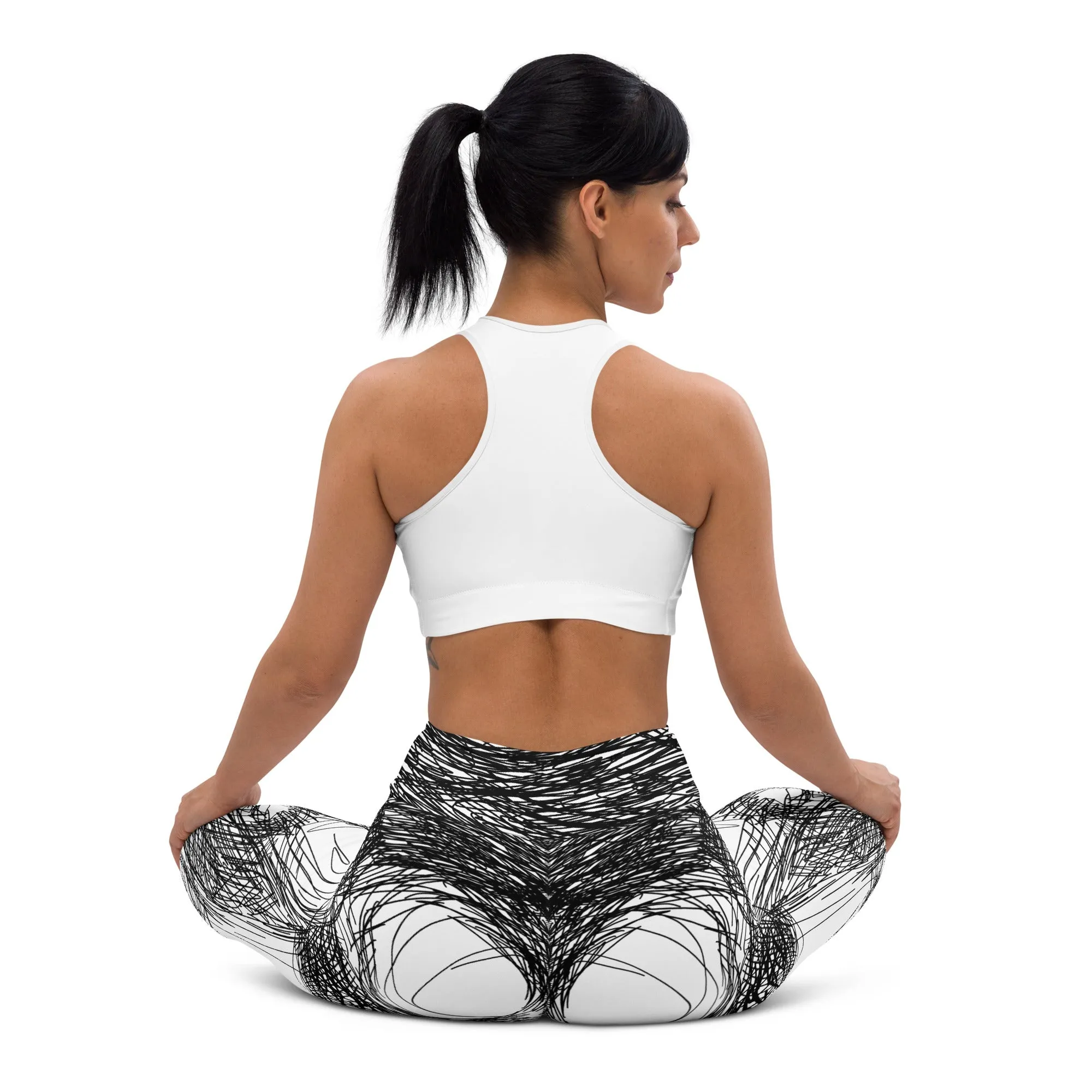 Hand Drawn Yoga Leggings