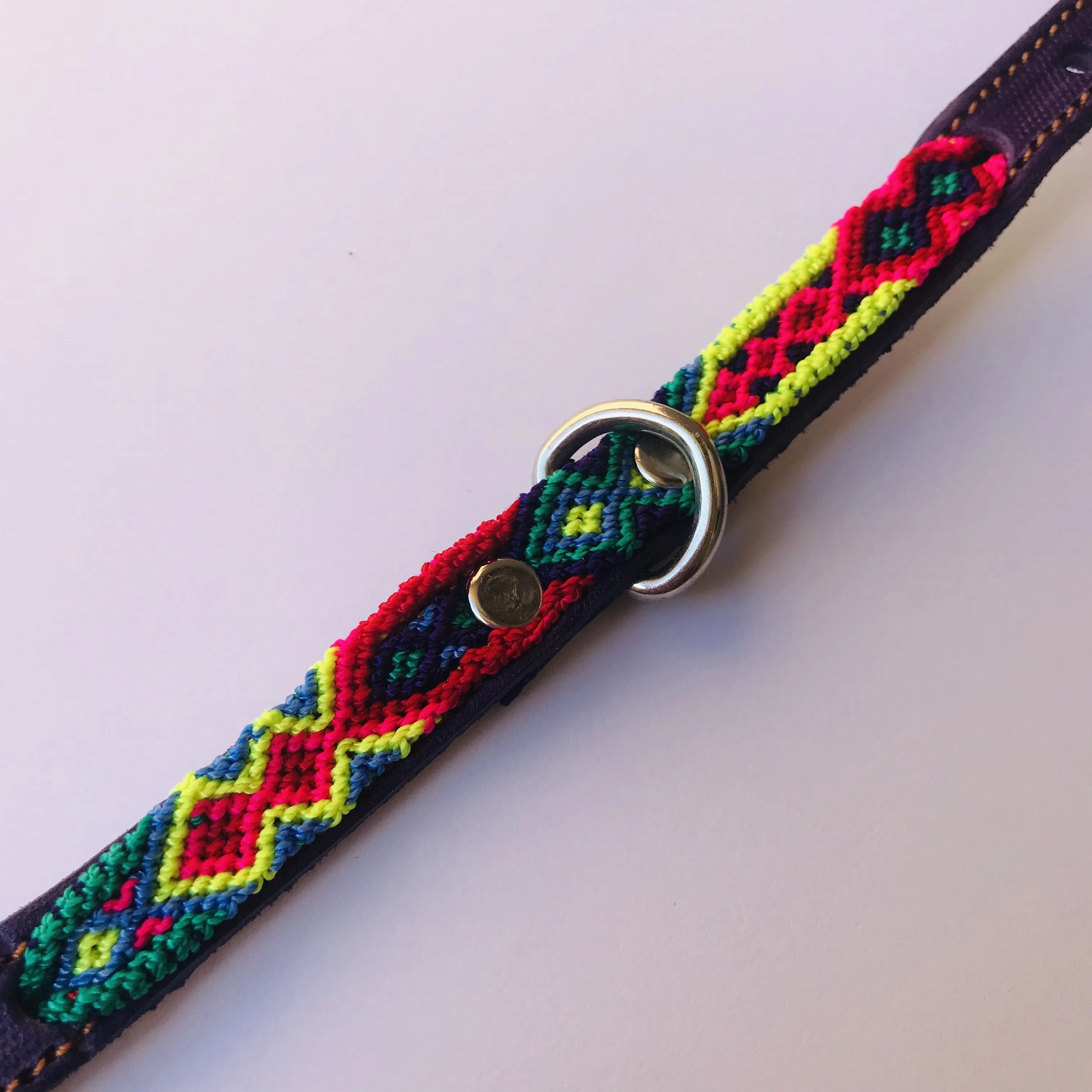 Hand Woven Dog Collar XXS for Cats and Mini Breeds