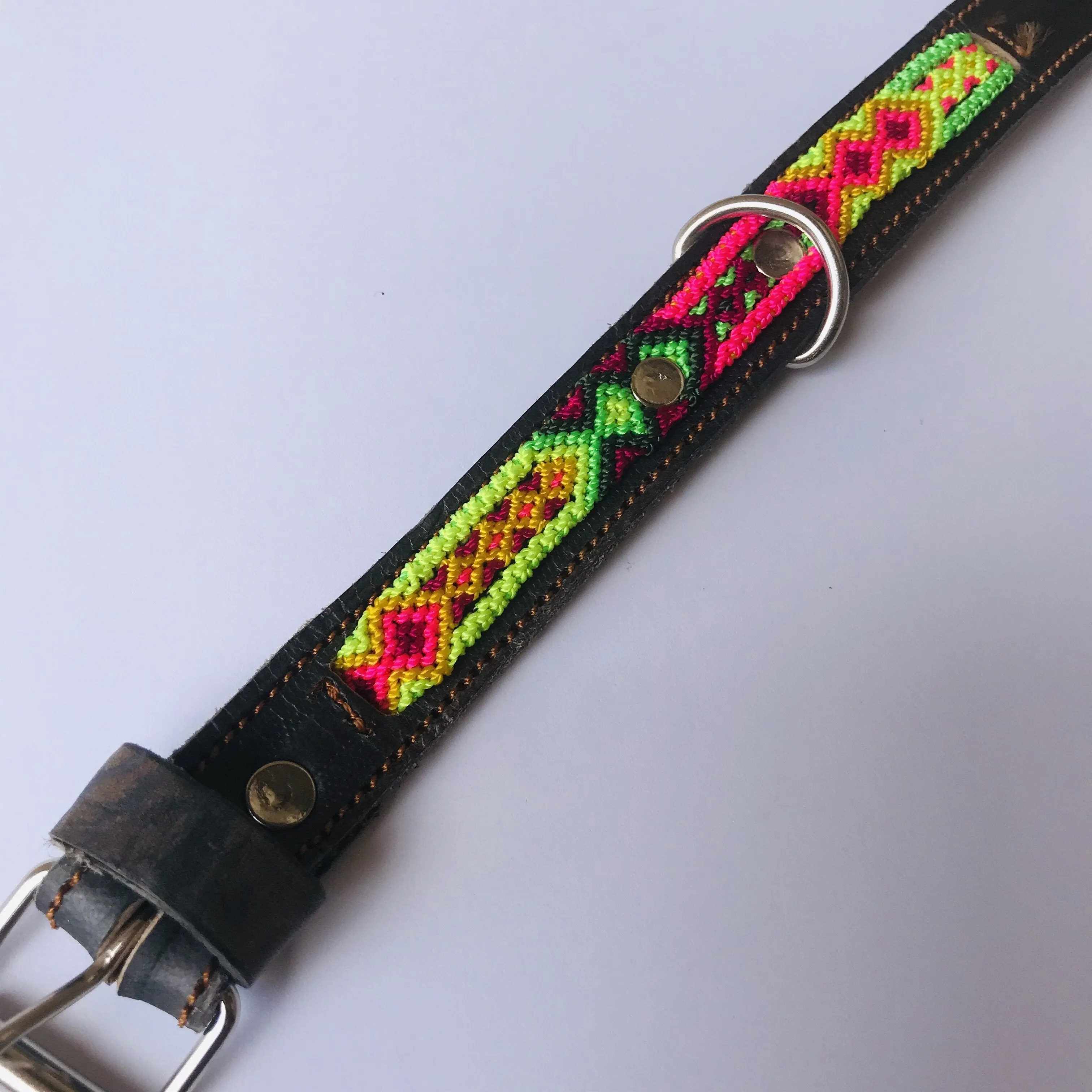 Hand Woven Dog Collar XXS for Cats and Mini Breeds